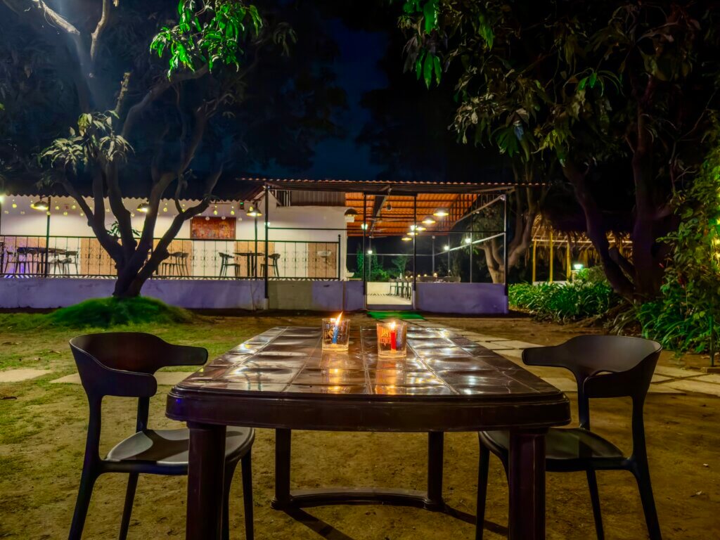 Dining space at NB Nature Stay